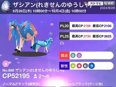ポケモンGO ザシアン・ザマゼンタ徹底攻略！けんのおう・たてのおう対策と効率エナジー集め術